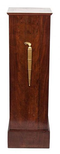 A Second Empire Mahogany Pedestal Height 44 1/2 inches.