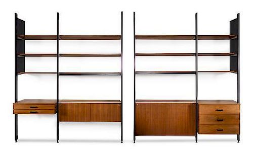 * George Nelson and Associates, HERMAN MILLER, 1960's, a CSS (Comprehensive Storage System) wall unit