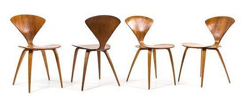 Norman Cherner (American, 1920–1987), PLYCRAFT, 1960s, a set of four chairs