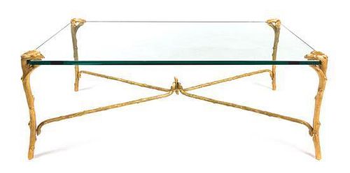 P.E. Guerin, NEW YORK, Faux Bois table, model no. 85070