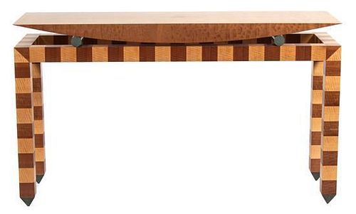 Richard Judd (American, b. 1953), WISCONSIN, USA, 1990s, a multiwood console table