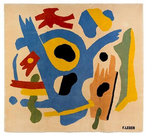 Fernand Leger (French, 1881-1955), MANUFACTURE DES TAPIS DE COGOLIN, c. 1985, untitled rug