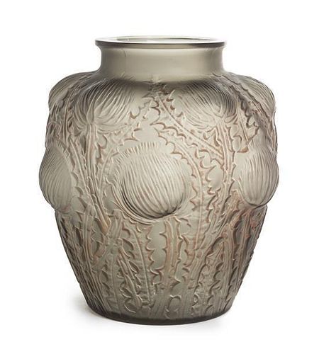 Rene Lalique, (French, 1860-1945), Domremy vase, model no. 979, c. 1926