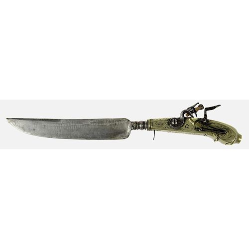 Contemporary Knife and Flintlock Pistol