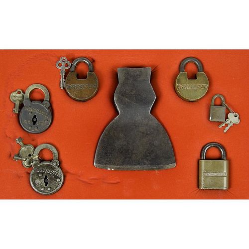 Collection of Winchester Locks and Axe