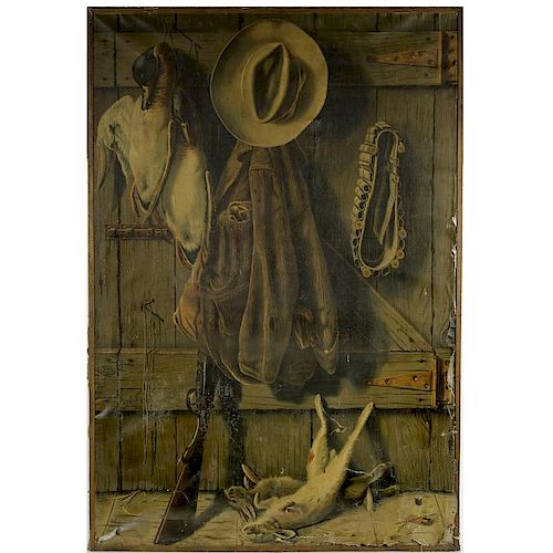 Trompe L'oeil by Adrianas M. Bauman, Reported to Have Hung in Frederic Remington's Studio