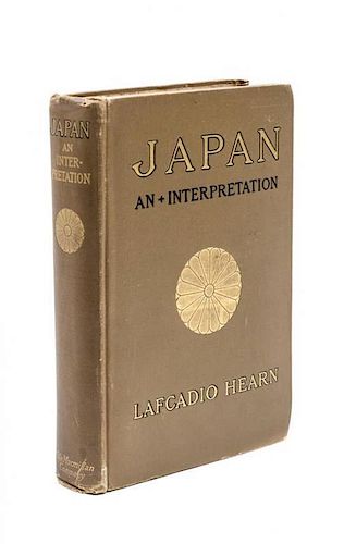 HEARN, LAFCADIO. Japan an Attempt at Interpretation. New York and London: Macmillian Company, 1904. 8vo.