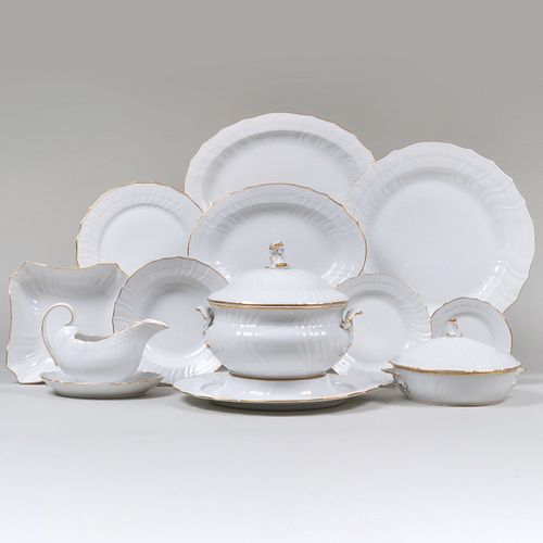 Extensive Royal Copenhagen Ozier Molded Porcelain Service