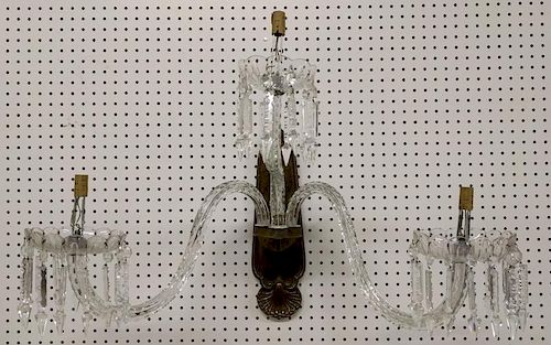 Crystal wall sconces
