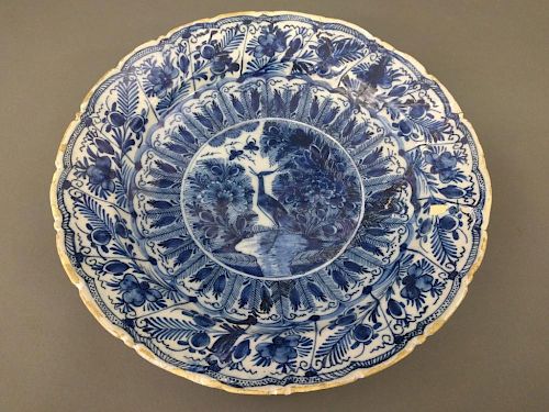 Early Delft blue charger