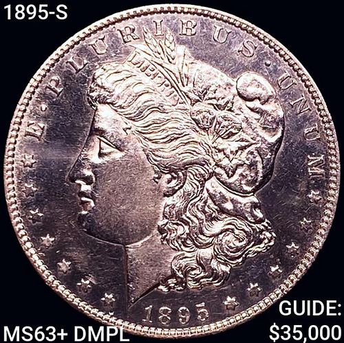 1895-S Morgan Silver Dollar CH BU+ DMPL