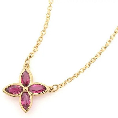 TIFFANY & CO. VICTORIA RUBY 18K YELLOW GOLD NECKLACE