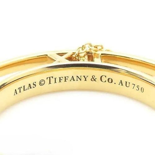 TIFFANY & CO. ATLAS 18K YELLOW GOLD OPEN CIRCLE NECKLACE
