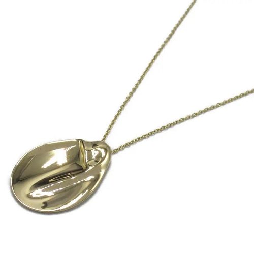 TIFFANY & CO. OVAL PLATE 18K YELLOW GOLD NECKLACE