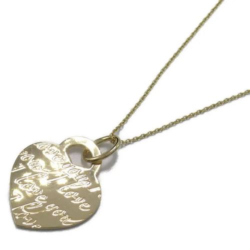 TIFFANY & CO. NOTES HEART 18K YELLOW GOLD NECKLACE