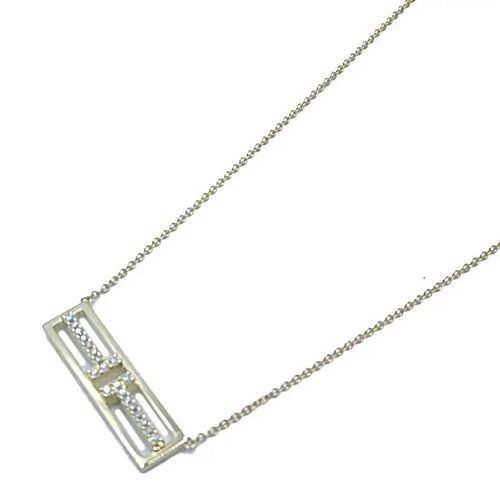 TIFFANY & CO. OPEN PARTICAL DIAMOND 18K YELLOW GOLD NECKLACE