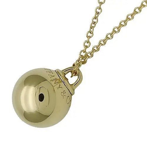 TIFFANY & CO. HARDWARE BALL 18K YELLOW GOLD NECKLACE