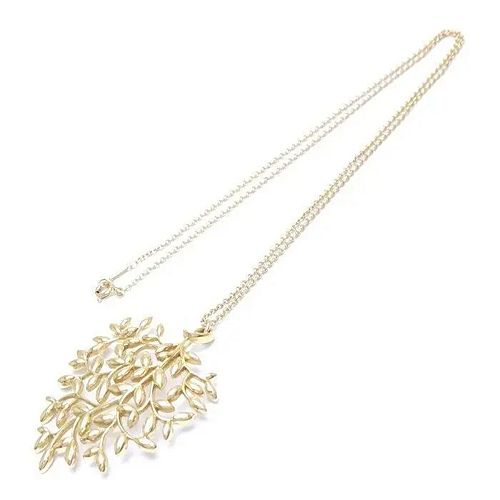 TIFFANY & CO. OLIVE LEAF 18K YELLOW GOLD NECKLACE