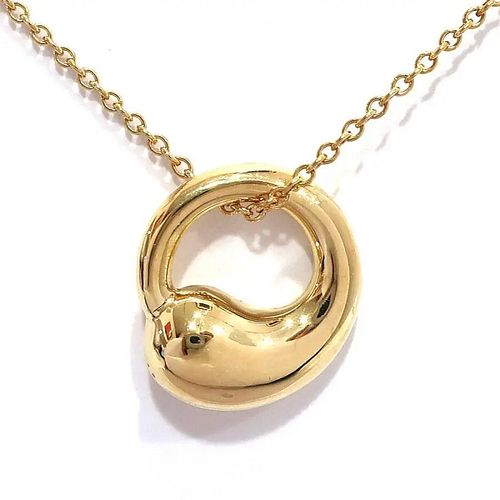 TIFFANY & CO. ETERNAL CIRCLE 18K YELLOW GOLD NECKLACE