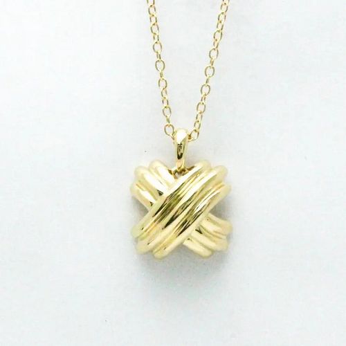 TIFFANY & CO. SIGNATURE 18K YELLOW GOLD NECKLACE