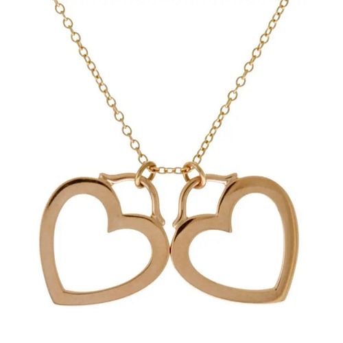 TIFFANY & CO. SENTIMENTAL DOUBLE HEART NECKLACE