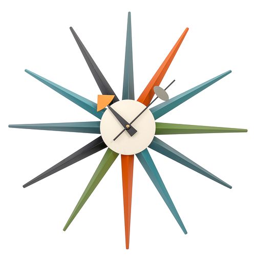 George Nelson Design Sunburst Wall Clock