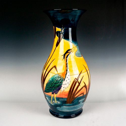 Moorcroft Pottery Palatial Heron Vase