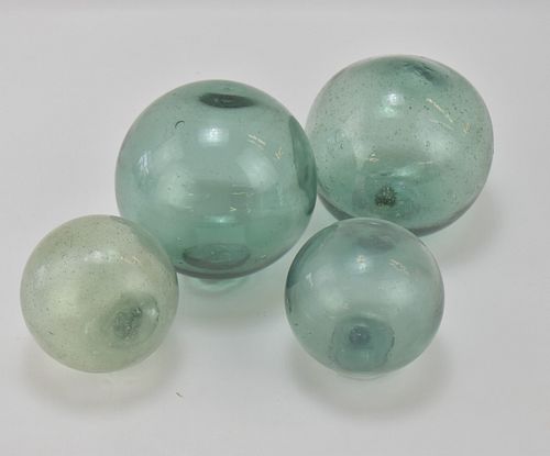 ANTIQUE JAPANESE GLASS FISHING FLOATS