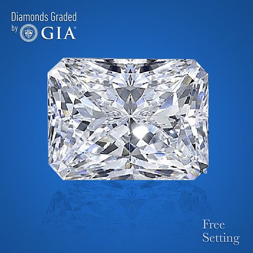 NO-RESERVE LOT: 3.01 ct, Radiant cut GIA Graded Diamond. Appraised Value: $121,900 