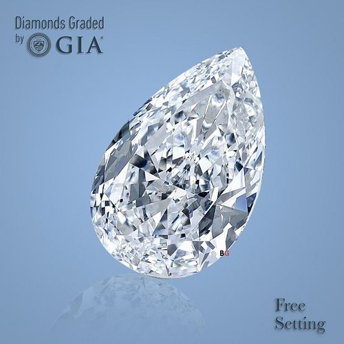 NO-RESERVE LOT: 1.60 ct, Pear cut GIA Graded Diamond. Appraised Value: $23,100 