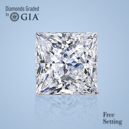 3.50 ct, H/VVS2, Princess cut GIA Graded Diamond. Appraised Value: $169,300 