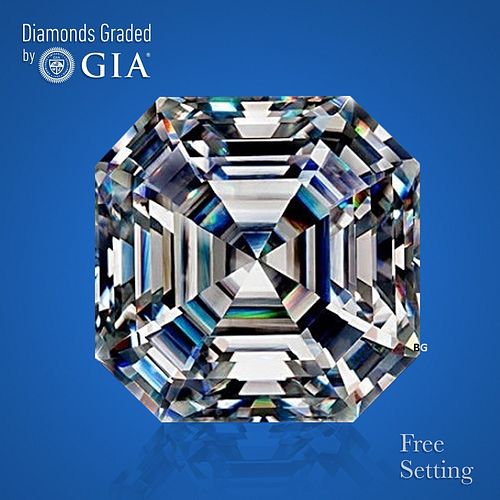 NO-RESERVE LOT: 1.51 ct, Square Emerald cut GIA Graded Diamond. Appraised Value: $21,800 