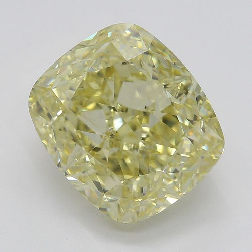 3.39 ct, Natural Fancy Yellow Even Color, VS2, Cushion cut Diamond (GIA Graded), Appraised Value: $66,700 
