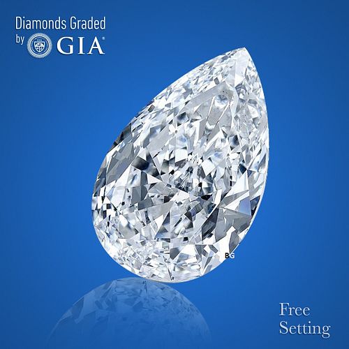 NO-RESERVE LOT: 1.70 ct, Pear cut GIA Graded Diamond. Appraised Value: $28,900 
