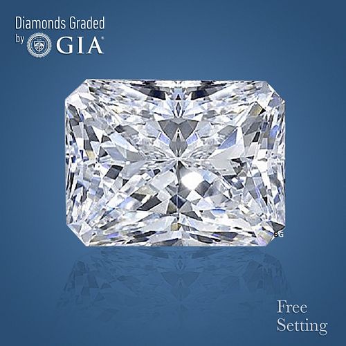 NO-RESERVE LOT: 1.51 ct, Radiant cut GIA Graded Diamond. Appraised Value: $25,700 