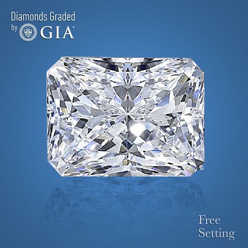NO-RESERVE LOT: 1.51 ct, Radiant cut GIA Graded Diamond. Appraised Value: $36,100 