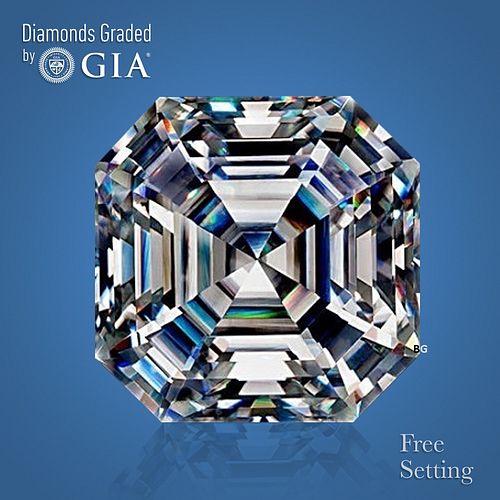 NO-RESERVE LOT: 1.51 ct, Square Emerald cut GIA Graded Diamond. Appraised Value: $38,100 