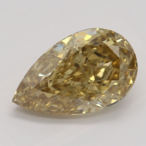 2.17 ct, Natural Fancy Brown Yellow Even Color, IF, Type IIa Pear cut Diamond (GIA Graded), Appraised Value: $32,100 