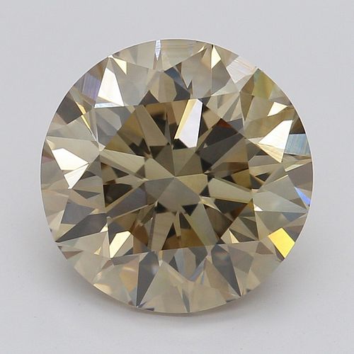 2.42 ct, Natural Fancy Brown Even Color, VVS2, Round cut Diamond (GIA Graded), Appraised Value: $23,700 