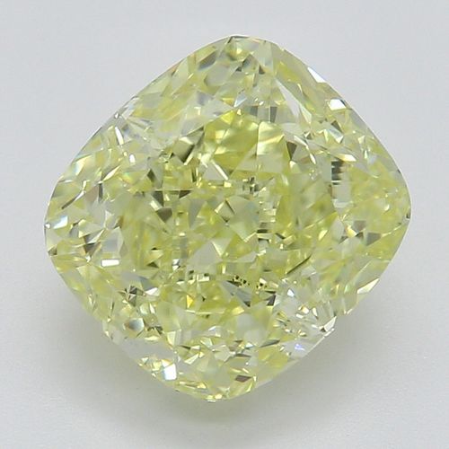 1.71 ct, Natural Fancy Yellow Even Color, SI1, Cushion cut Diamond (GIA Graded), Appraised Value: $19,400 