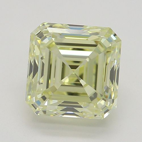 1.51 ct, Natural Fancy Light Yellow Even Color, VVS2, Square Emerald cut Diamond (GIA Graded), Appraised Value: $20,100 