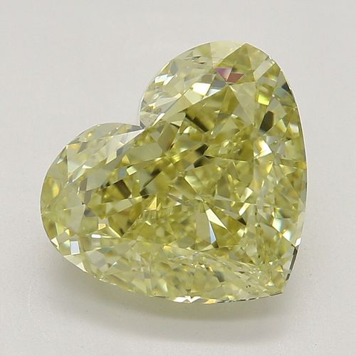 2.01 ct, Natural Fancy Yellow Even Color, SI1, Heart cut Diamond (GIA Graded), Appraised Value: $27,900 
