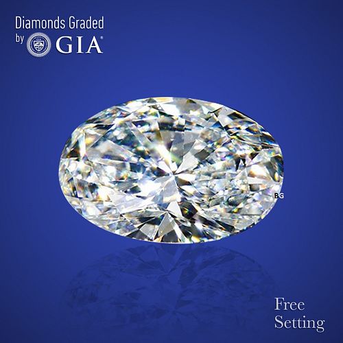 NO-RESERVE LOT: 1.51 ct, Oval cut GIA Graded Diamond. Appraised Value: $36,100 