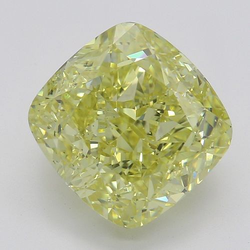 3.02 ct, Natural Fancy Intense Yellow Even Color, SI1, Cushion cut Diamond (GIA Graded), Appraised Value: $115,300 