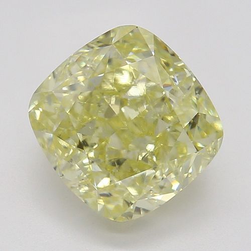 1.55 ct, Natural Fancy Yellow Even Color, VVS1, Cushion cut Diamond (GIA Graded), Appraised Value: $20,200 