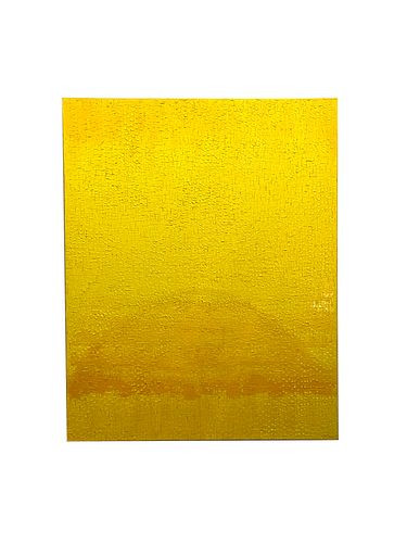 Modern Abstract Mixed-Media on Canvas Painting "Sunrise", Hyunae Kang
