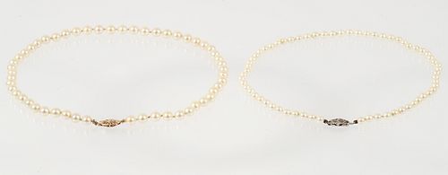 Two Vintage Pearl Necklaces