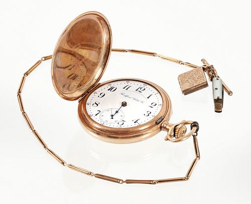 Antique Rockford Pocket Watch and Fob