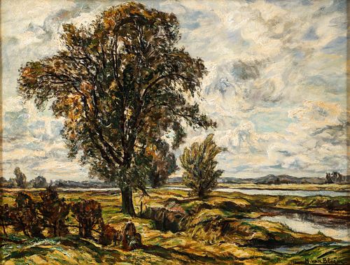 Hendrik van Bloem Oil on Canvas Impressionist Landscape