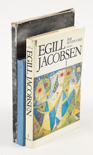Egill Jacobsen and Asger Jorn books with 6 lithographs